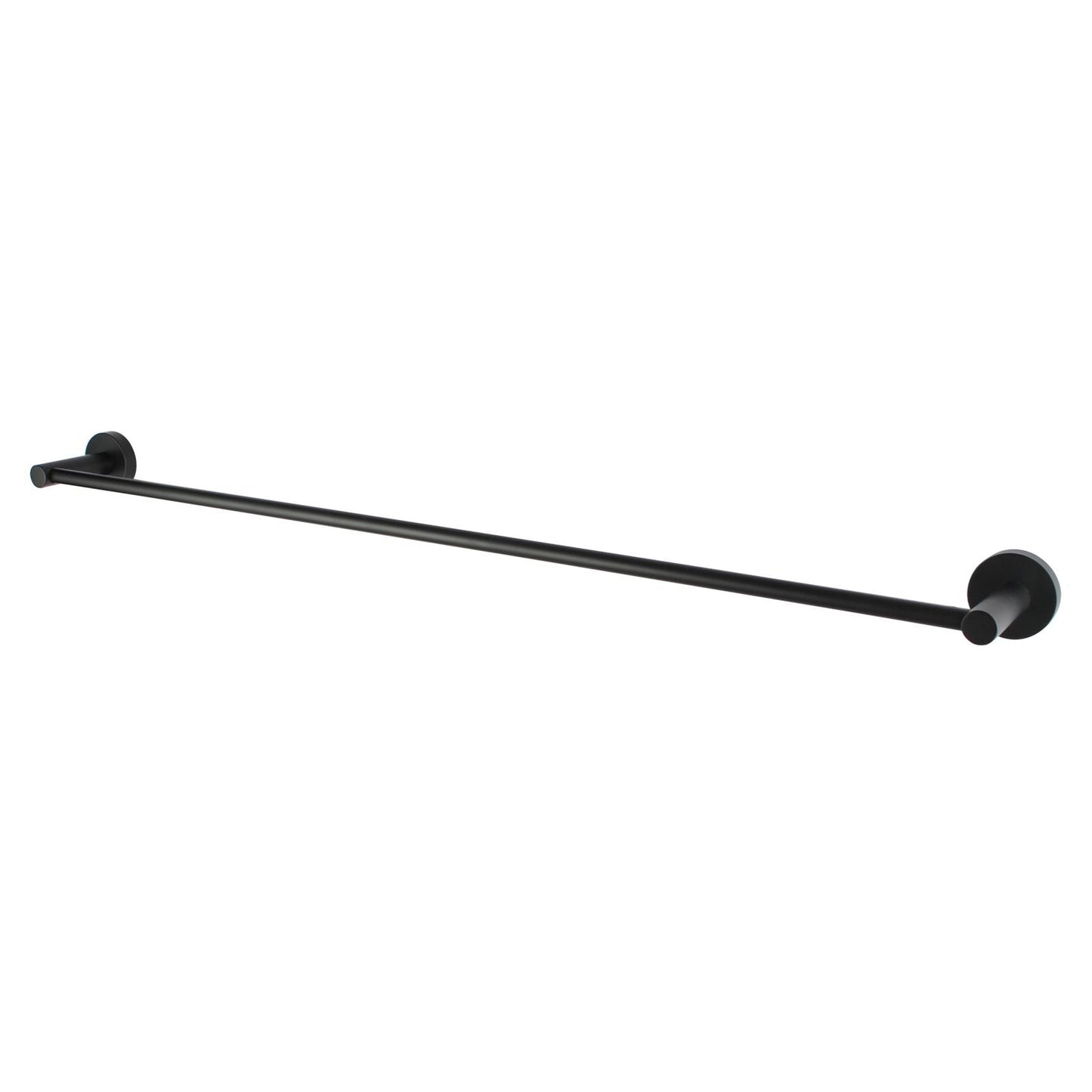 OX6601.TR Matte Black Round Wall Mounted Towel Rail