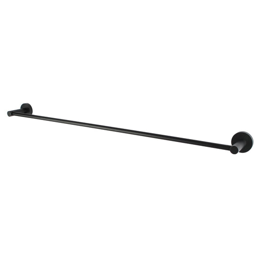 OX6601.TR Matte Black Round Wall Mounted Towel Rail