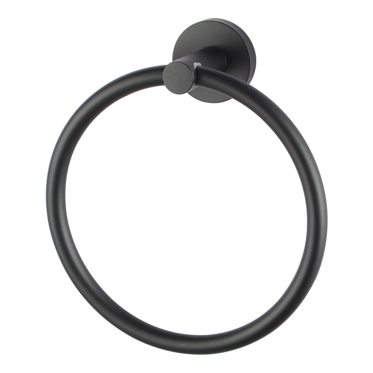 OX6603.TR LUCID PIN Matte Black Round Wall Mounted Towel Ring