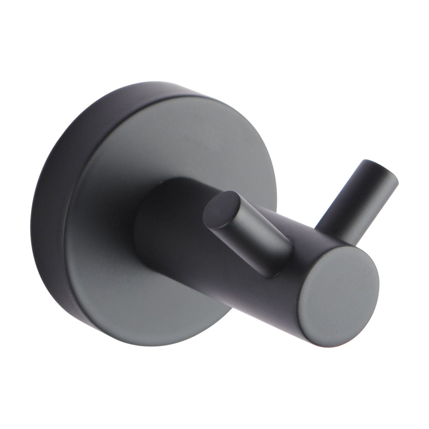 OX6607.TR LUCID PIN Matte Black Round Wall Mounted Robe Hook