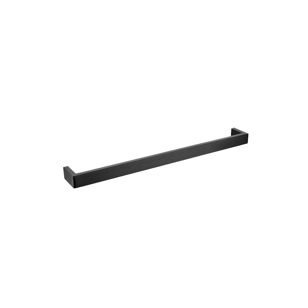 OX7001.TR IVANO Matte Black Square Wall Mounted Towel Rail