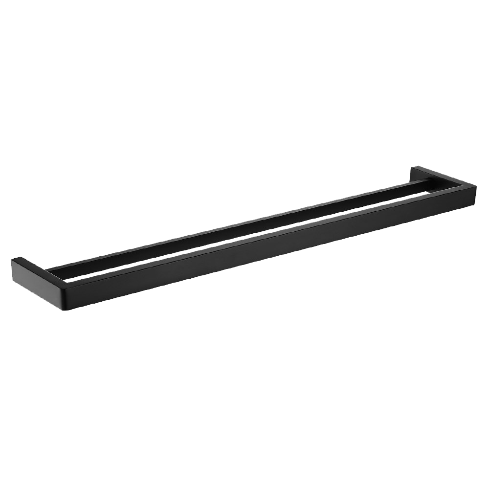 OX7002.8.TR IVANO Matte Black Square Wall Mounted Towel Rail