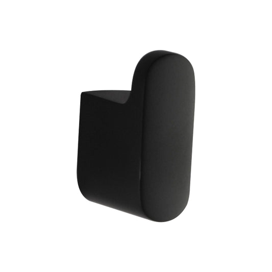 OX8007.TR VOG Matte Black Round Wall Mounted Robe Hook