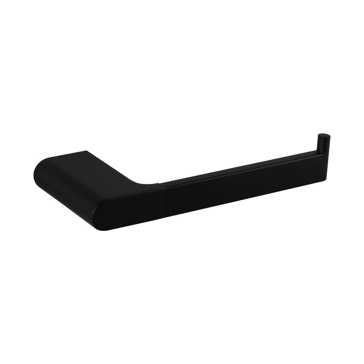 OX8013.TR Matte Black Rectangular Wall Mounted Toilet Paper Holder