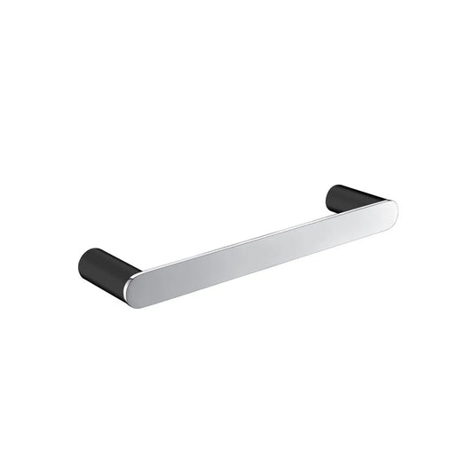 OXCH6503.TR RUSHY Brushed Black, Chrome Round Wall Mounted Towel Ring