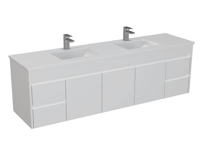 P184WH Polar White Wall hung Vanity