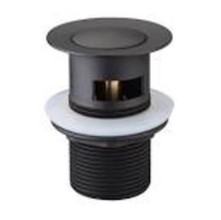PA32OF-B Matte Black Round Pop Up Waste