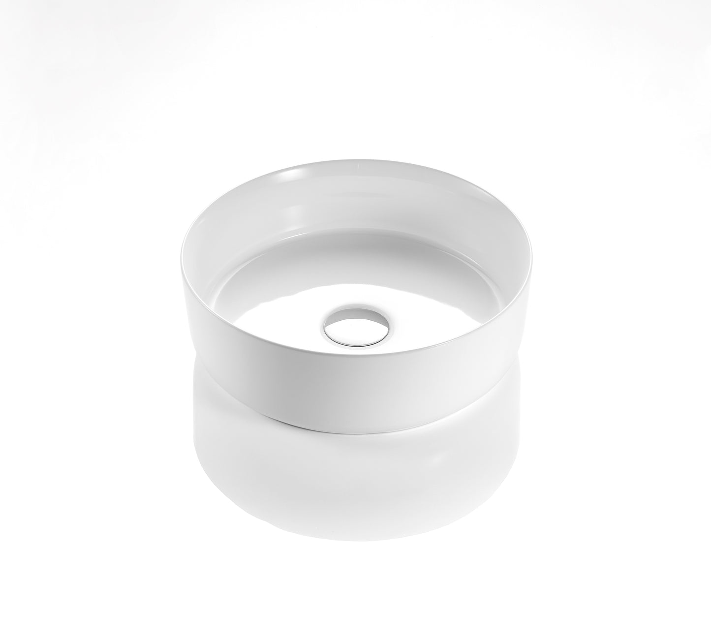 PA3511 Luna Gloss White Round Above Counter Basin