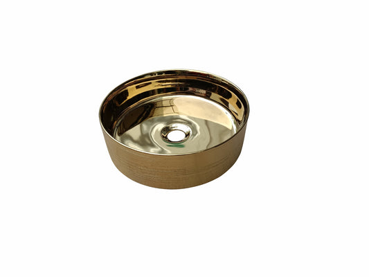 PA3511BG Luna Brushed Gold Above Counter Basin
