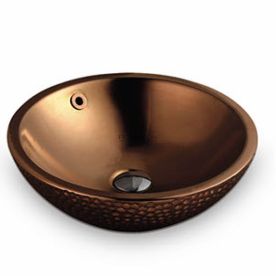 RG4343RG Ronda Fine Rose Gold Round Above Counter Basin