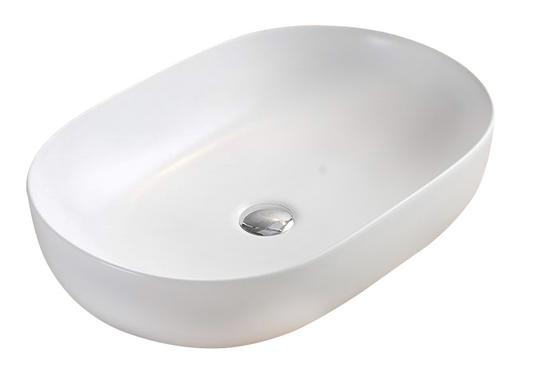 PA4935MW Oria Matte White Oval Above Counter Basin