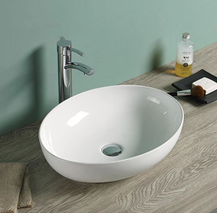 PA5239 Oria Gloss White Oval Above Counter Basin