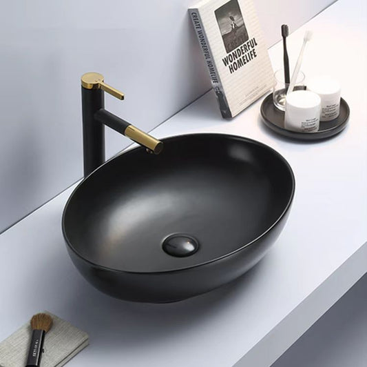 PA5239MB Oria Matte Black Above Counter Basin