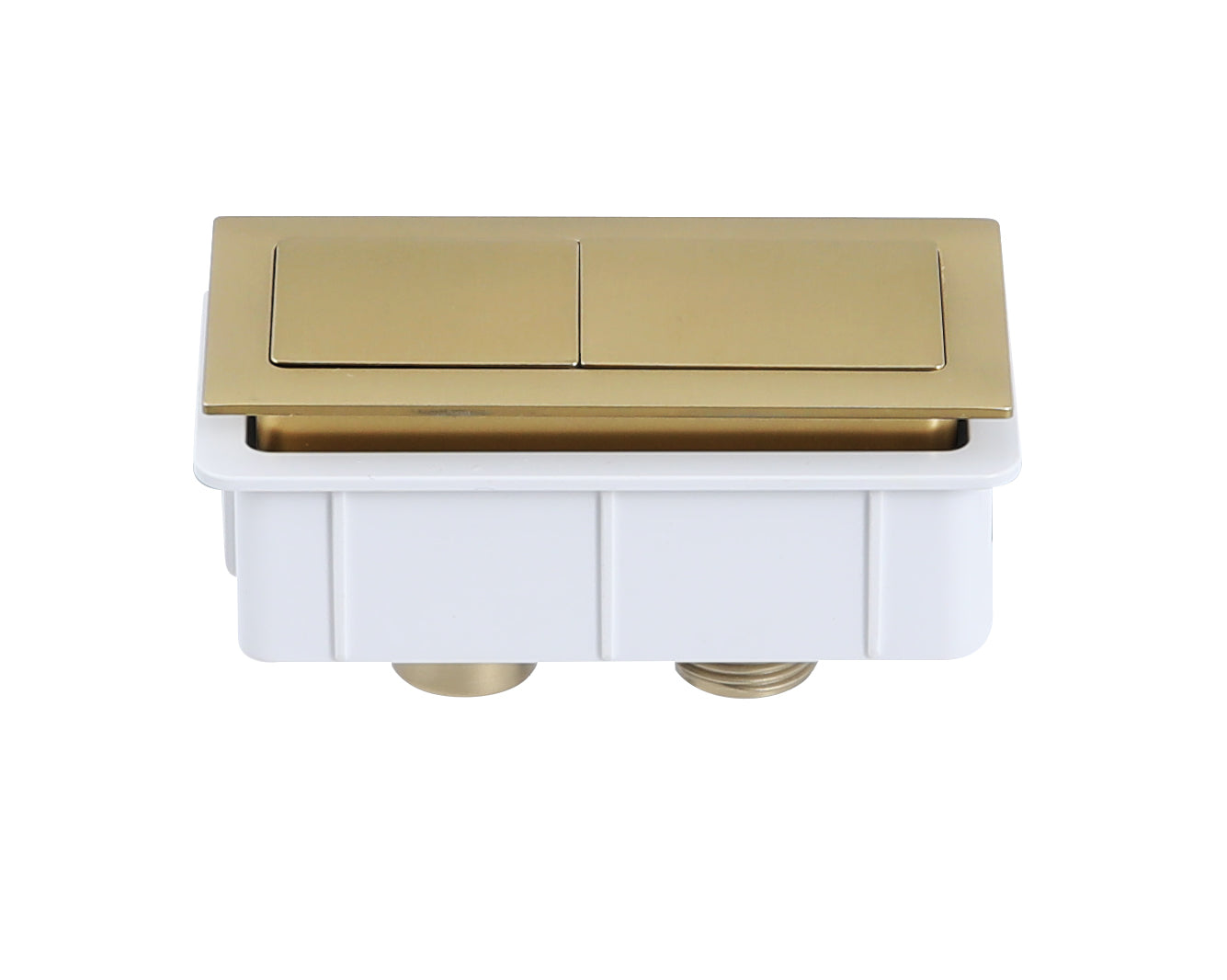 PB-SBG Brushed Yellow Gold Square Button