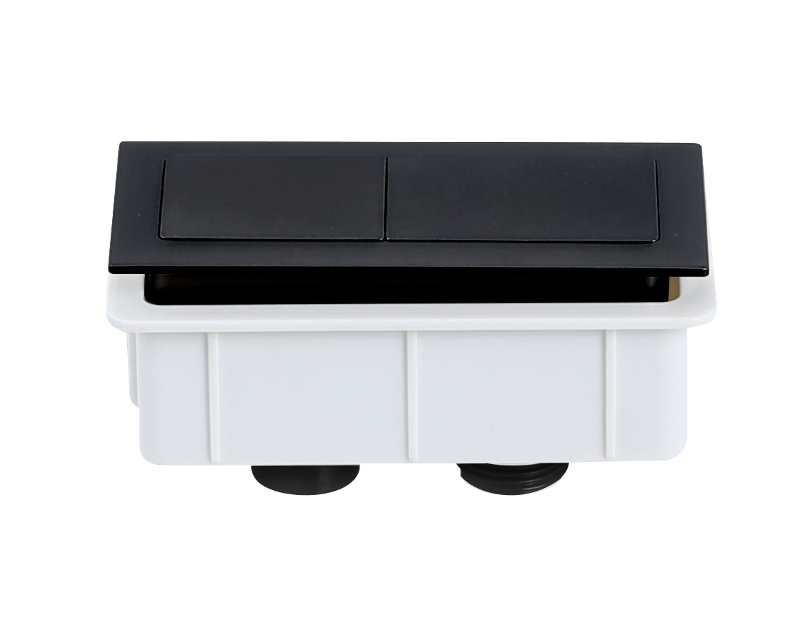 PB-SMB Matte Black Square Top Mount Press Button