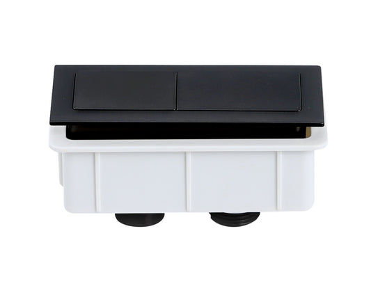 PB-SMB Matte Black Square Top Mount Press Button