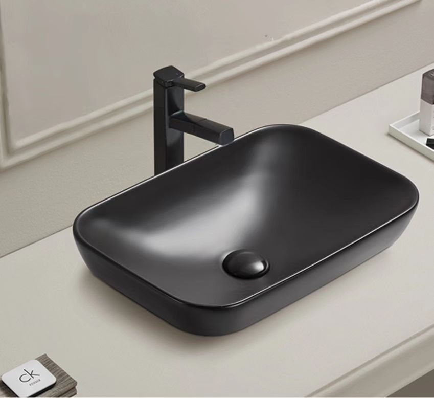 PI5134MB Matte Black Rectangular Insert mount Basin