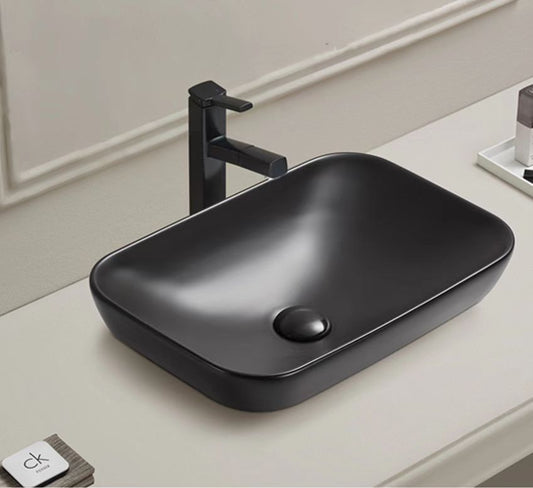 PI5134MB Matte Black Rectangular Insert mount Basin