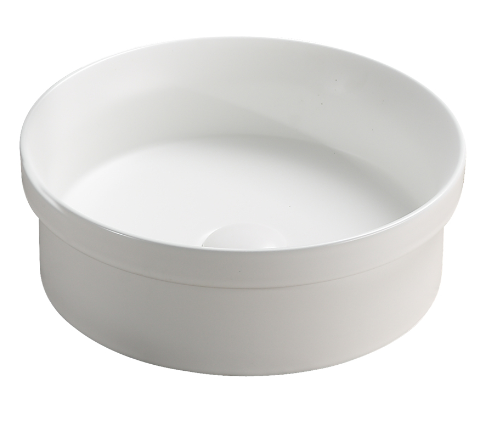 PIS3636MW Art Basins Matte White Round Insert mount Basin