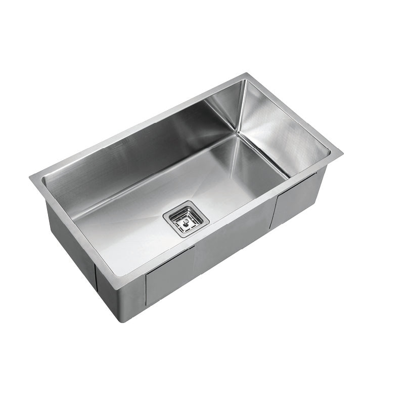 PKSS-810S Square Stainless Steel Single Bowl Sink 810 x 450 x 235 mm