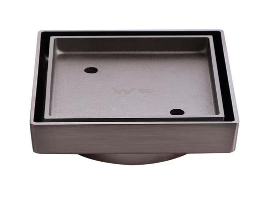 PSF02S-90-GM Gun Metal Floor Waste