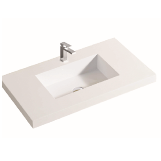 Poly7546B White Vanity Top