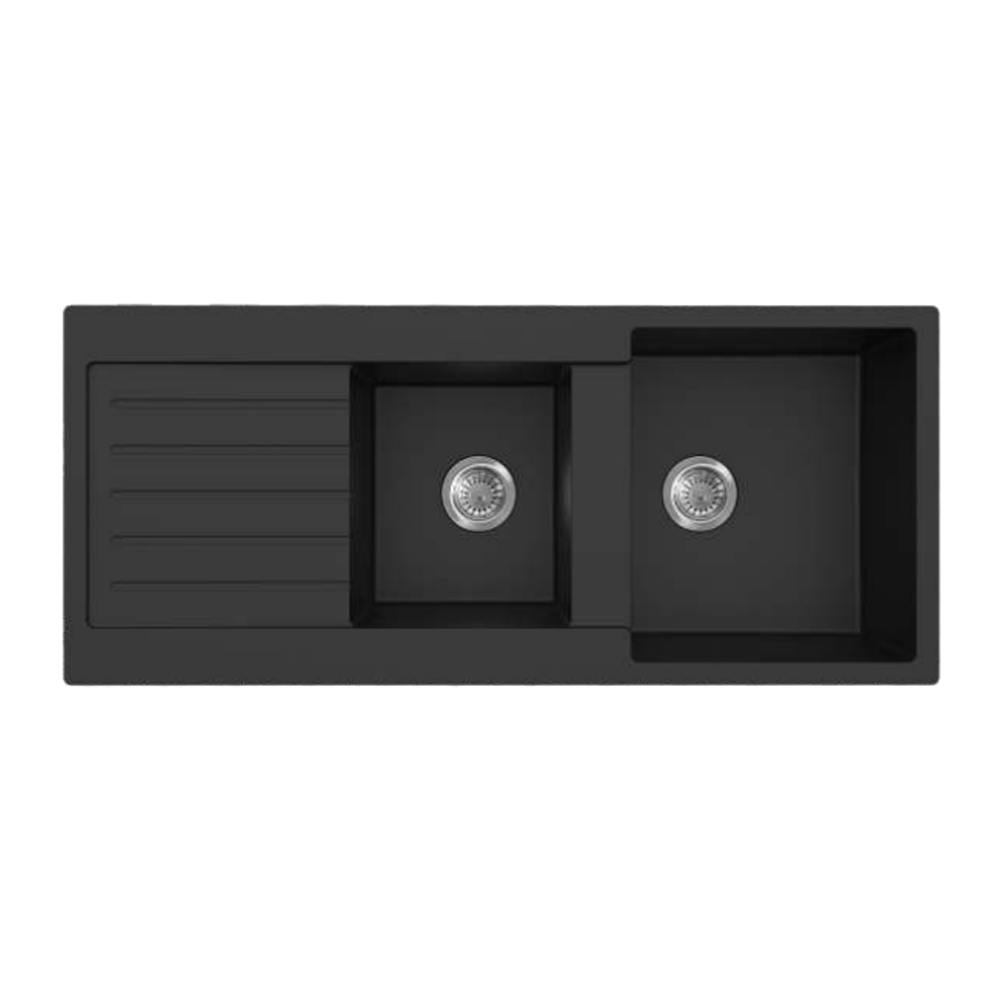 QKS11650DD-MB Matte Black Rectangular Top/Undermount Sink