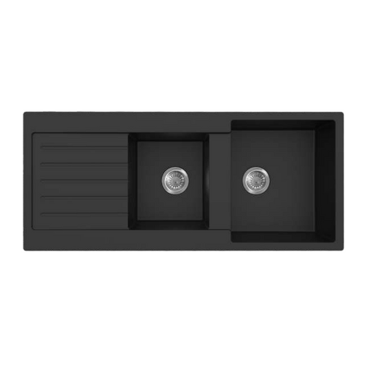 QKS11650DD-MB Matte Black Rectangular Top/Undermount Sink