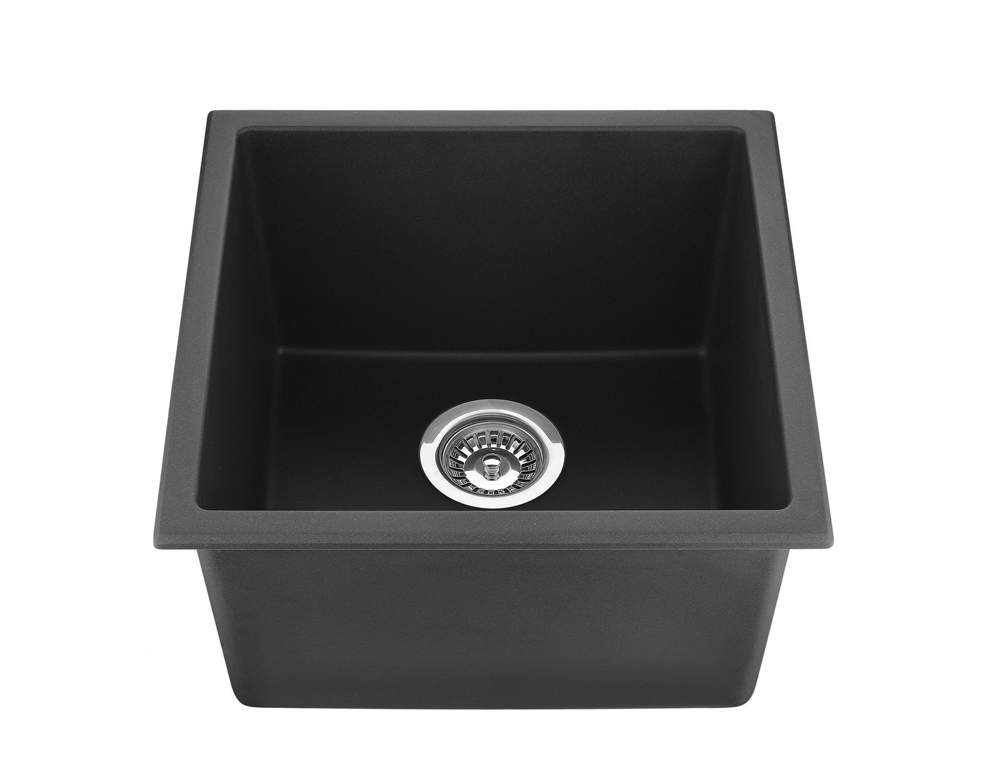QKS3845-MB Matte Black Rectangular Top/Undermount Sink
