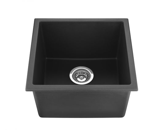 QKS3845-MB Matte Black Rectangular Top/Undermount Sink