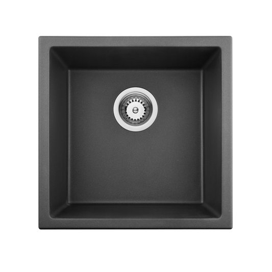 QKS6646-MB Matte Black Rectangular Top/Undermount Sink