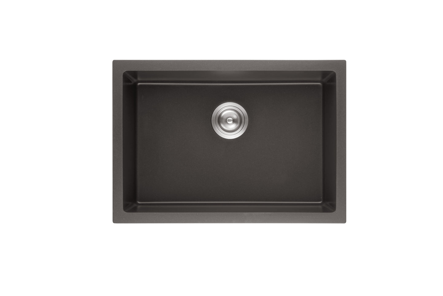 QKS7346-MB Matte Black Rectangular Top/Undermount Sink