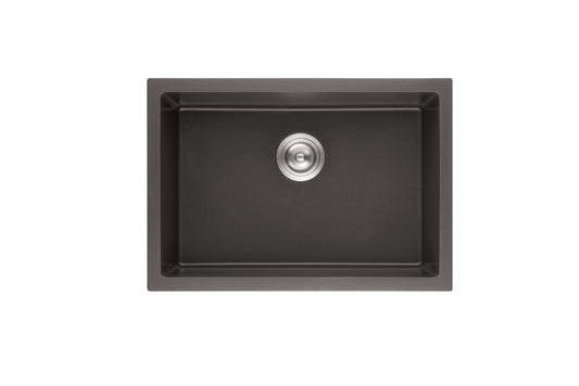 QKS7346-MB Matte Black Rectangular Top/Undermount Sink