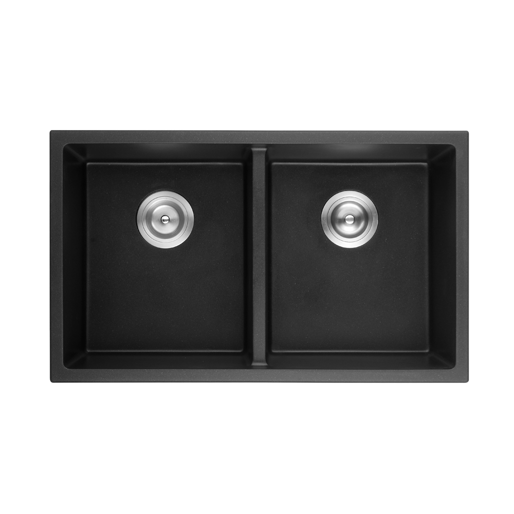 QKS8145D-MB Matte Black Rectangular Top/Undermount Sink