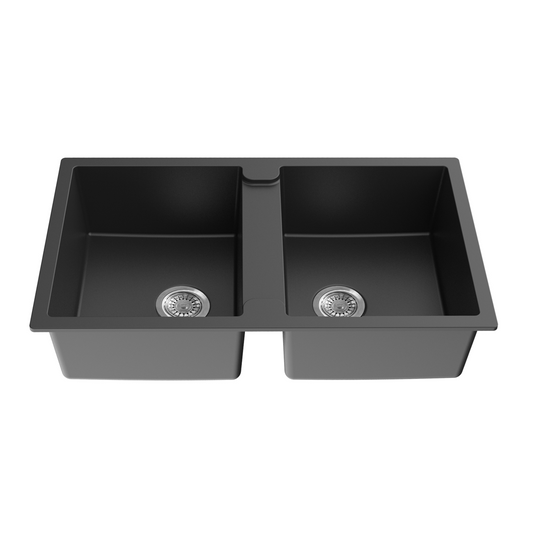 QKS8650D-MB Matte Black Top/Undermount Sink
