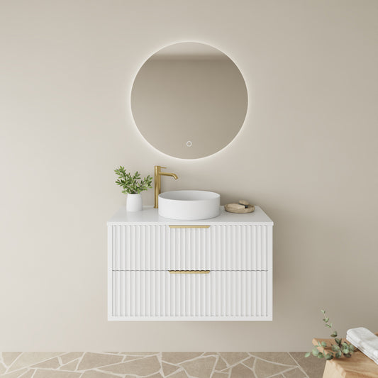 ROM74W-MW Rome Matte White Wall hung Cabinet