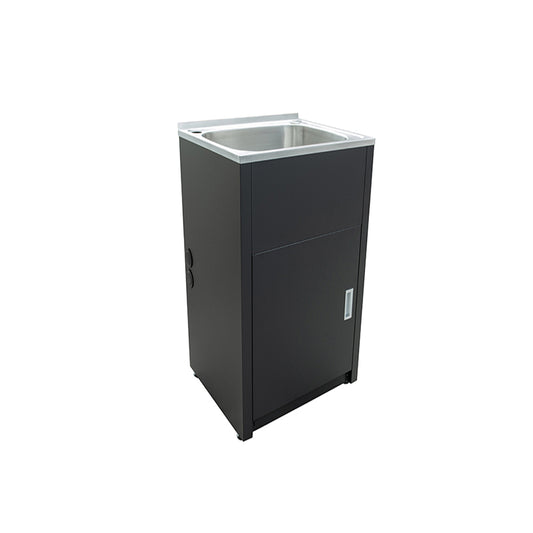 SLT455-B Matte Black Rectangular Free Standing Laundry Tub