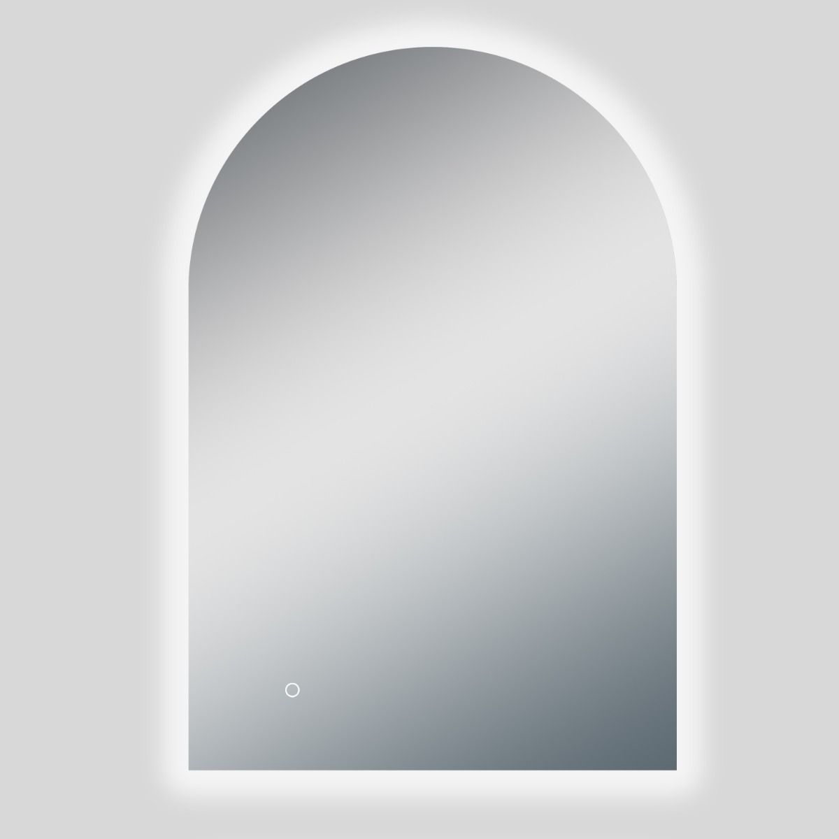 T-AR9060AM Uni-Arch Anodised Silver Arched Mirror