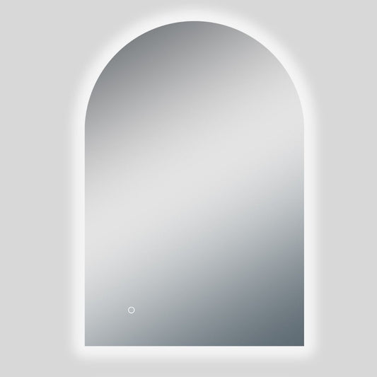 T-AR9060AM Uni-Arch Anodised Silver Arched Mirror