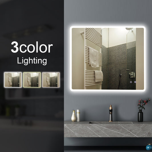 T-YB9075 YB Matte Clear Rectangular Wall Mounted Mirror