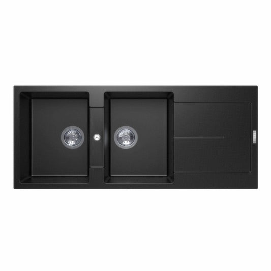 TWM-ED200 Enigma Matte Black Top/Undermount/Flush mount Sink