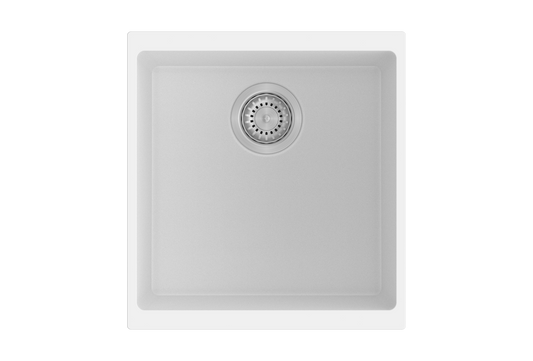 TWM-EN100MW Enigma Matte Black Rectangular Top/Undermount/Flush mount Sink
