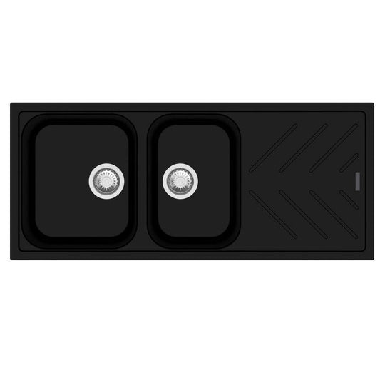 TWM-NBD200 Matte Black Top Mount Kitchen Sink