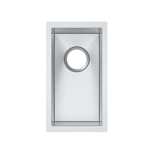 TWM11 Brushed Silver Rectangular Top/Undermount/Flush mount Sink