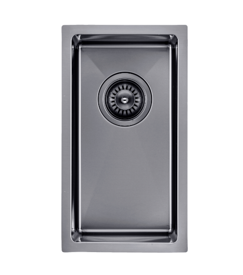 TWM11B Brushed Gun Metal Grey Rectangular Top/Undermount/Flush mount Sink