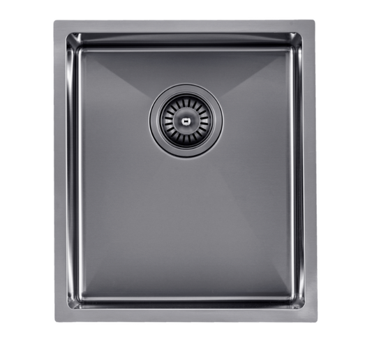 TWM12B Brushed Silver Rectangular Top/Undermount/Flush mount Sink