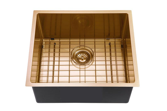 TWM1G Brushed Gold Round Top/Undermount/Flush mount Sink