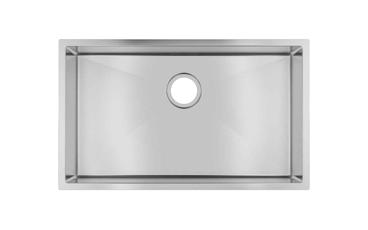 TWM3 Brushed Silver Round Top/Undermount Kitchen Sink