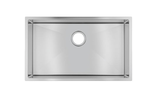 TWM3 Brushed Silver Round Top/Undermount Kitchen Sink