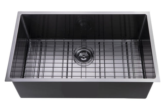 TWM3B Matte Gunmetal Grey Rectangular Top/Undermount Sink